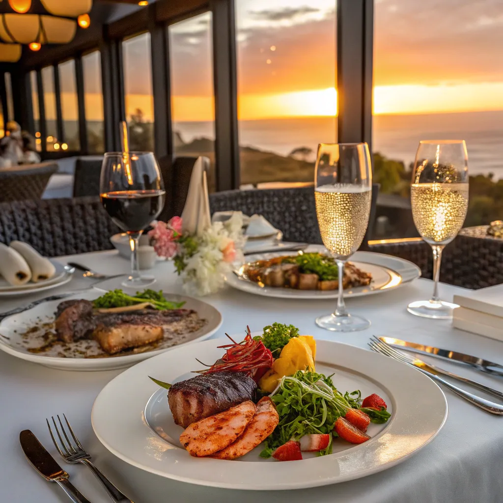 Gourmet feast at Sunset Bistro