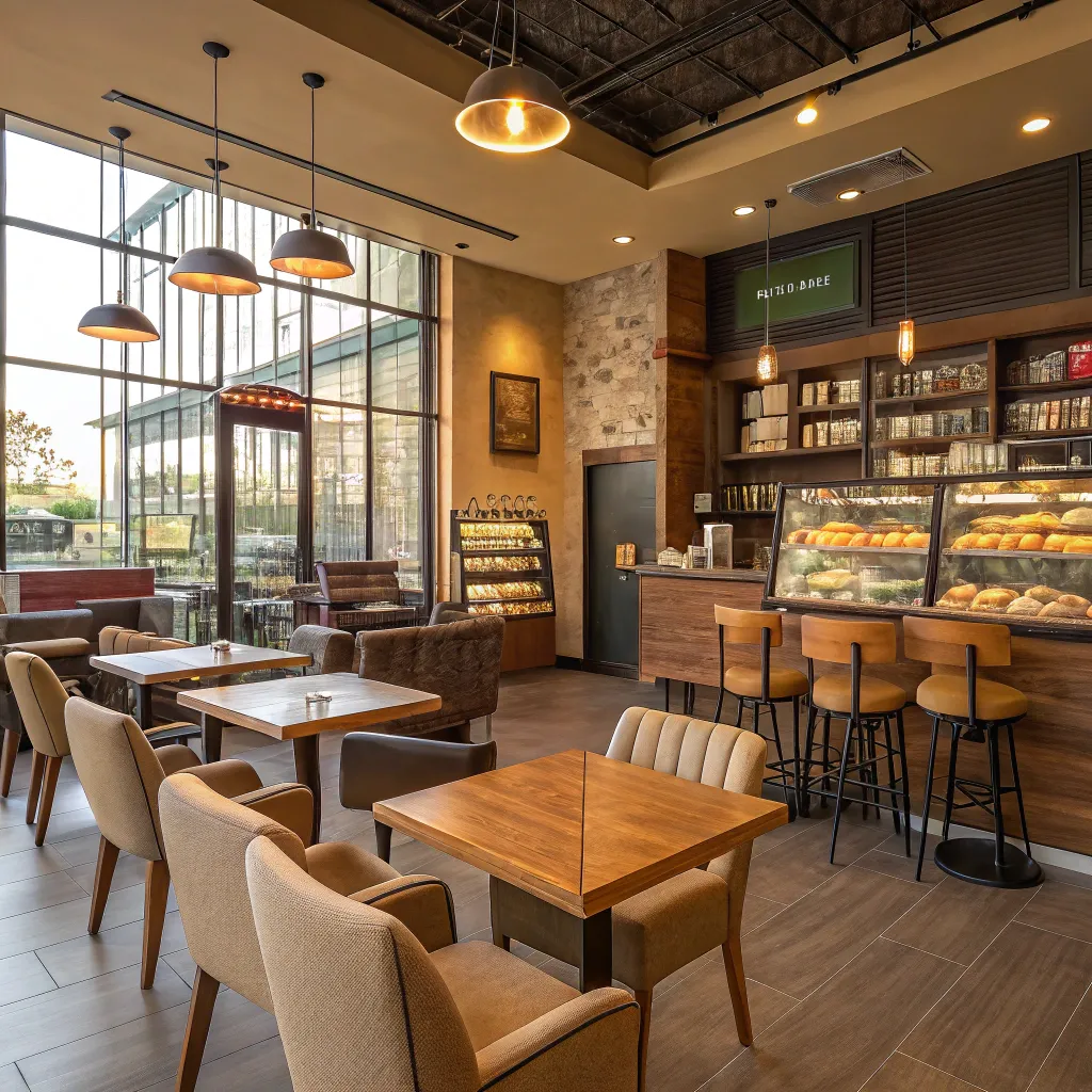 Interior view of TELVARINOX Café